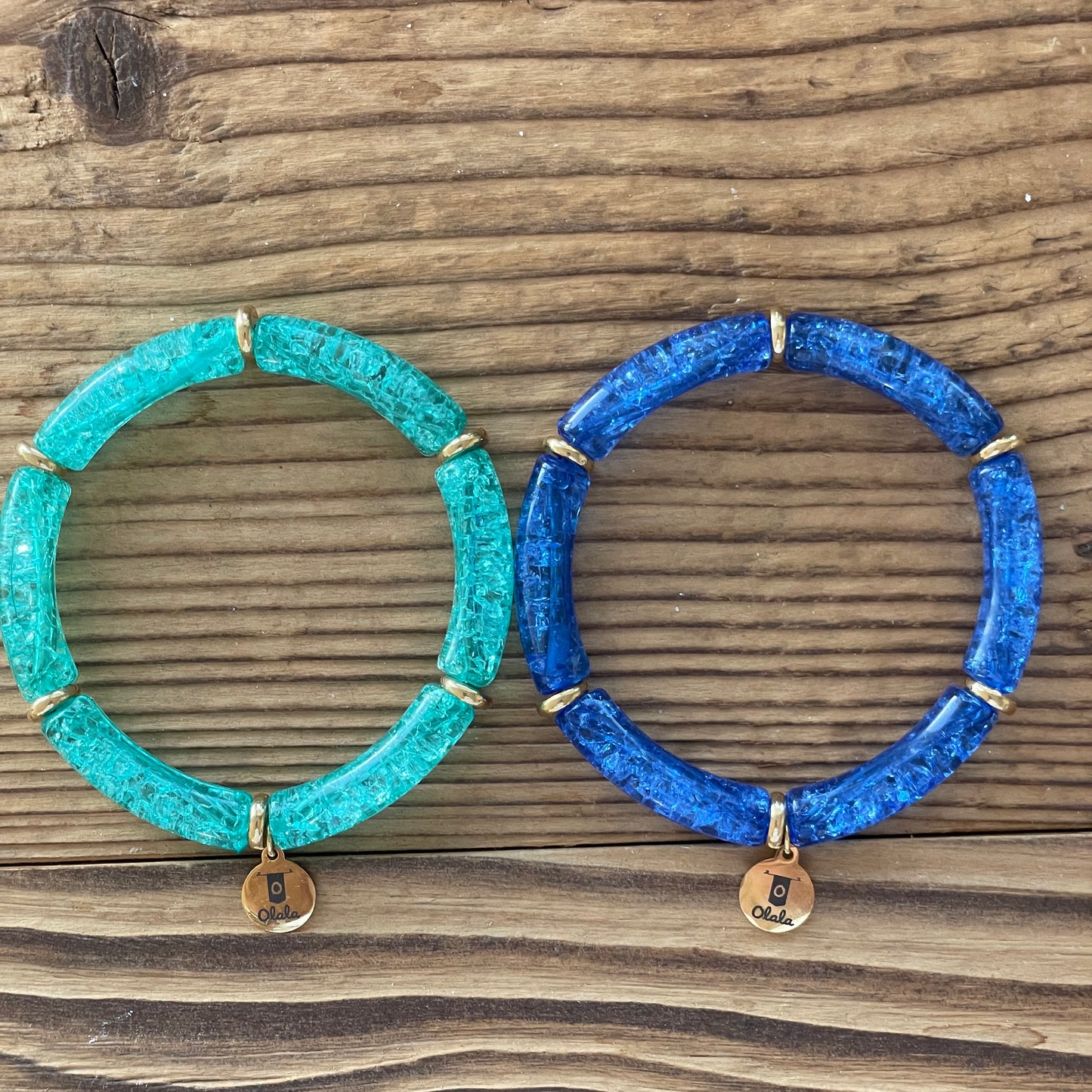 Bracelet en acrylique et acier