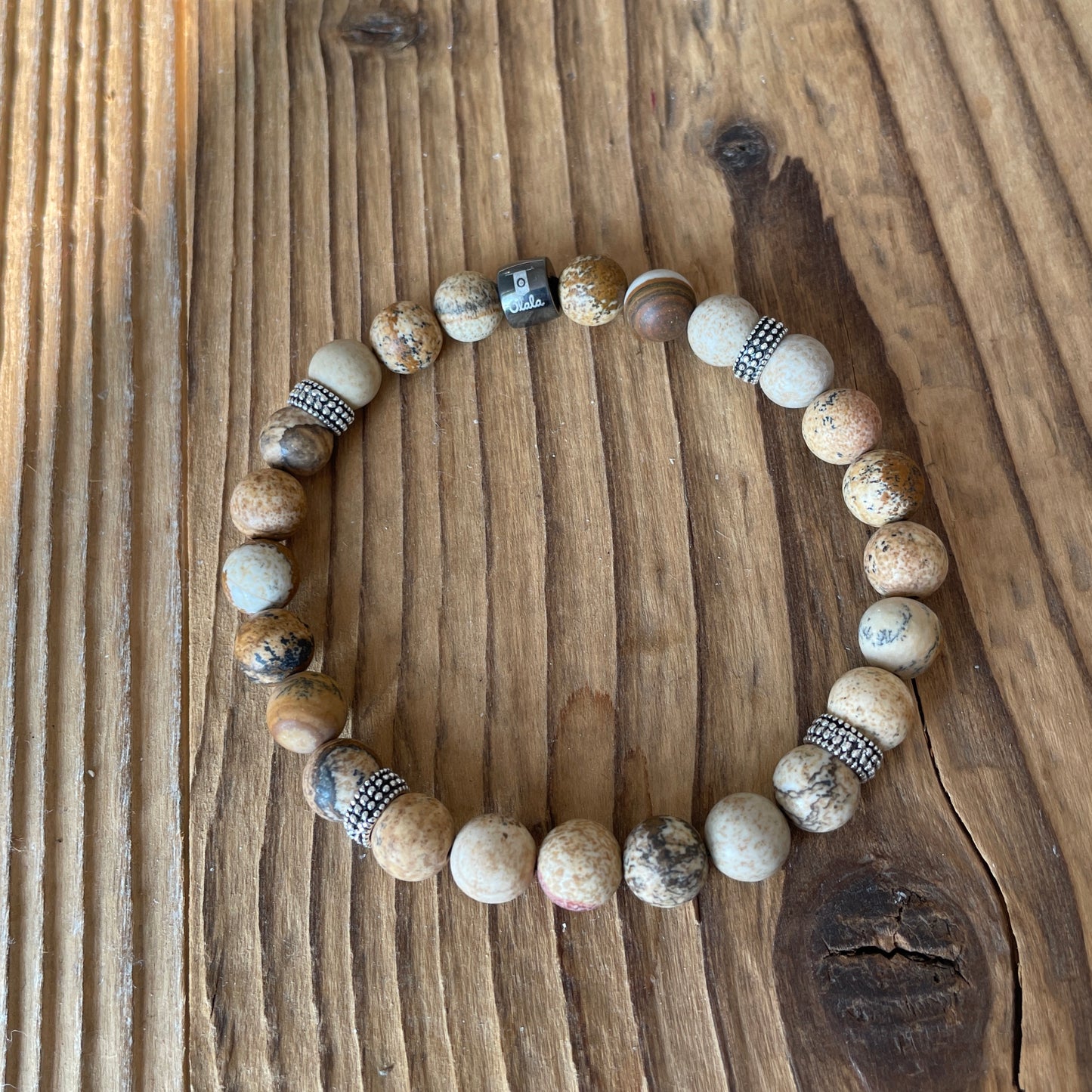 Bracelet homme Jaspe Paysage